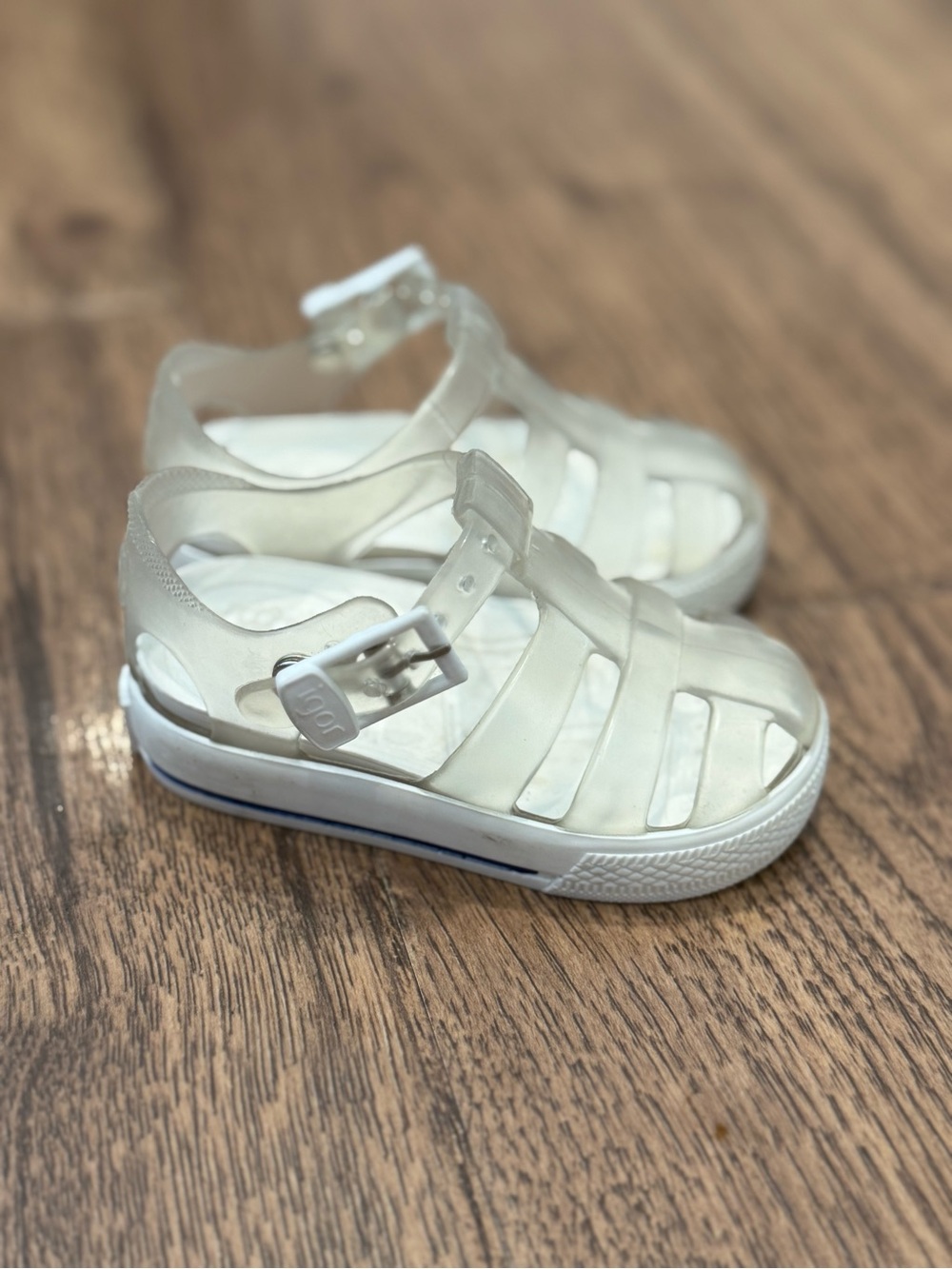 Igor White Jelly Fisherman Sandals for Kids Sz 3